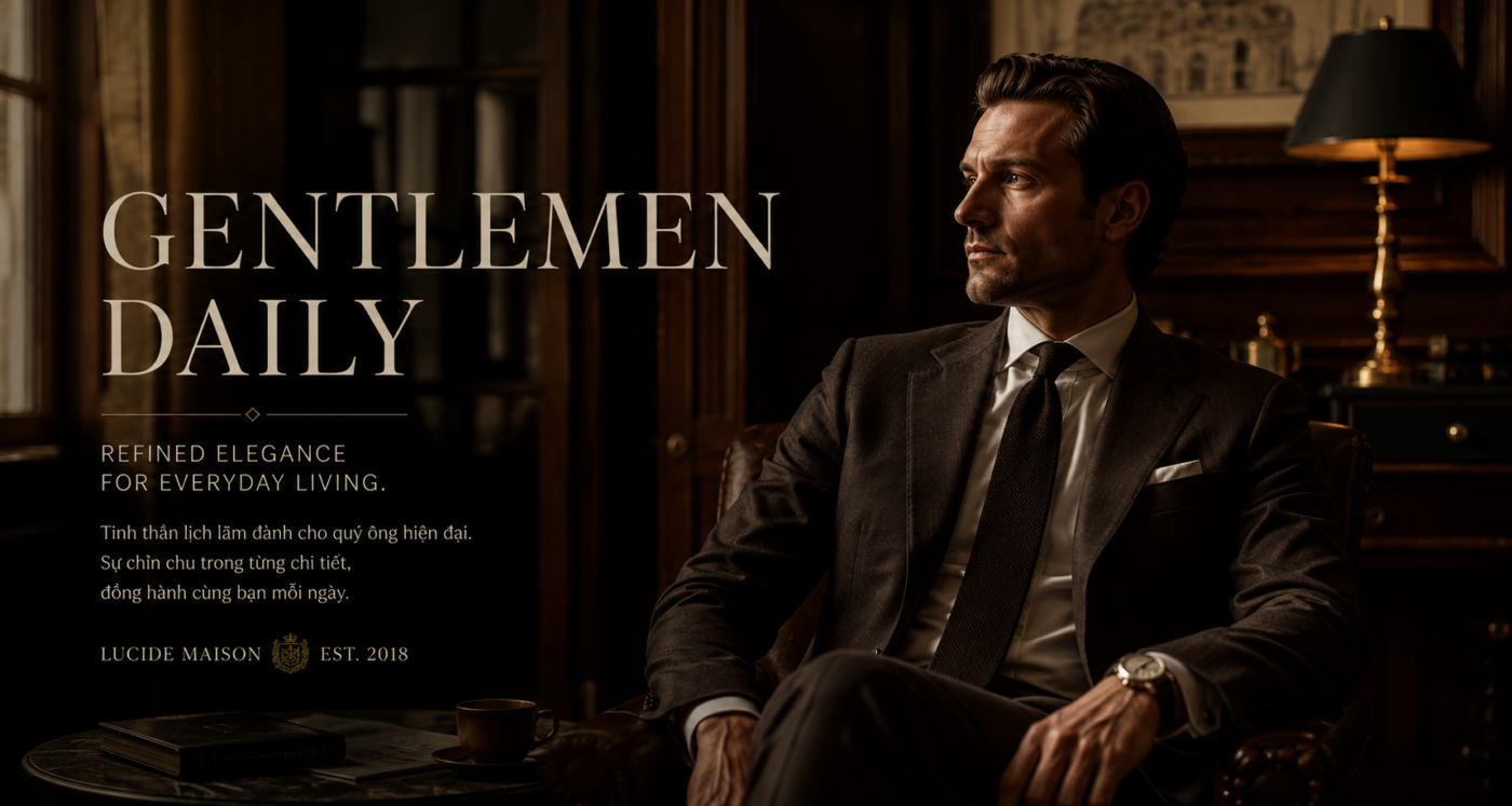 Gentlemen Daily – Phong Cách Quý Ông Hiện Đại | Lucide Maison