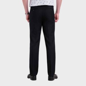 Quần âu wool đen cổ điển cao cấp Lucide Maison