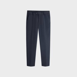 Quần wool kẻ đen nam cổ điển