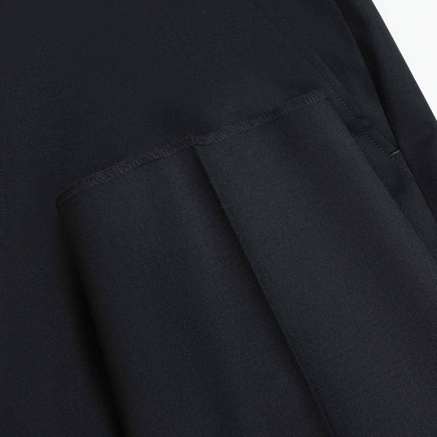 Quần âu wool đen cổ điển cao cấp Lucide Maison