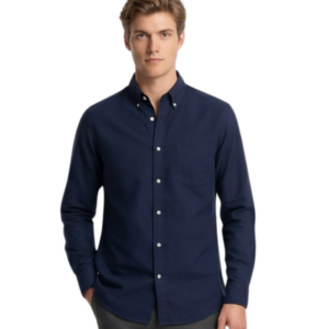 ÁO SƠ MI OXFORD XANH NAVY NAM TÍNH| LUCIDEMAISON