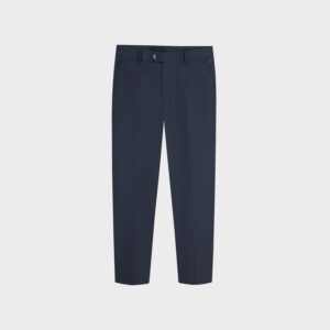 Quần Wool Kẻ Xanh Than Đậm - Lucide Maison