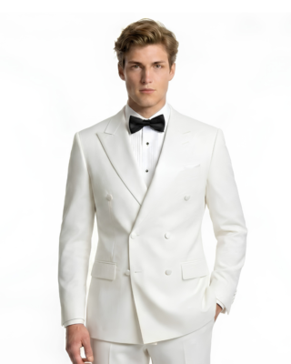 Lucide Maison | Tuxedo Trắng Cao Cấp Dành Cho Chú Rể